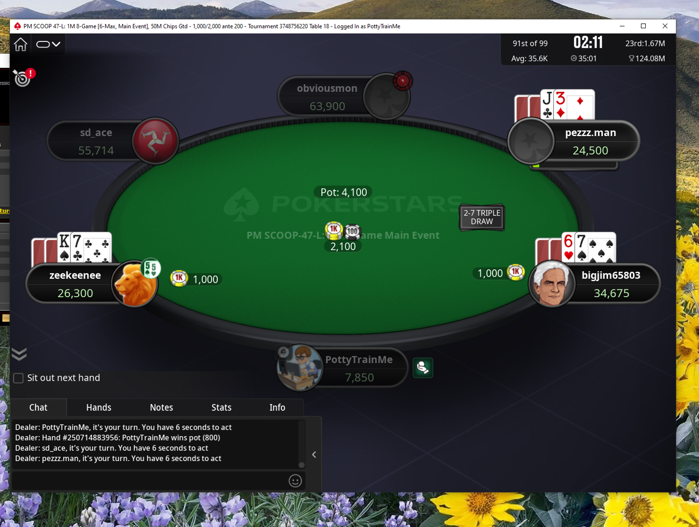 PokerStars Game Plaque Bug